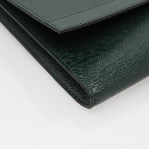 LOUIS VUITTON Taiga Pochette Amberop Clutch Bag Epicea LV Auth th5870 - Picture 8 of 16